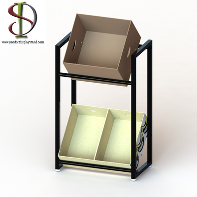 Soporte de exhibición de la bebida de los pies del colmado/estante ajustables L106 X D32 X H85cm